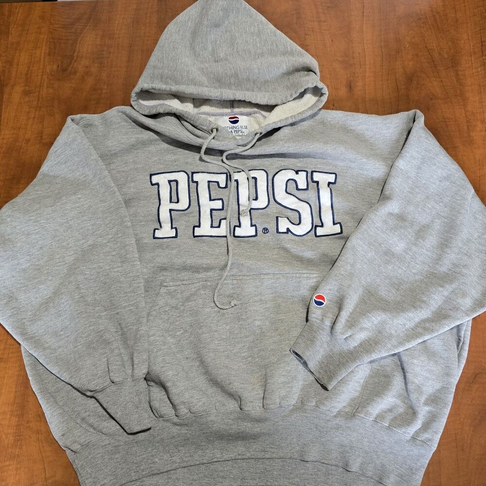 Pepsi Vintage 90s Nothing Else Is A Pepsi Long Sleeve Pullover Hoodie XL